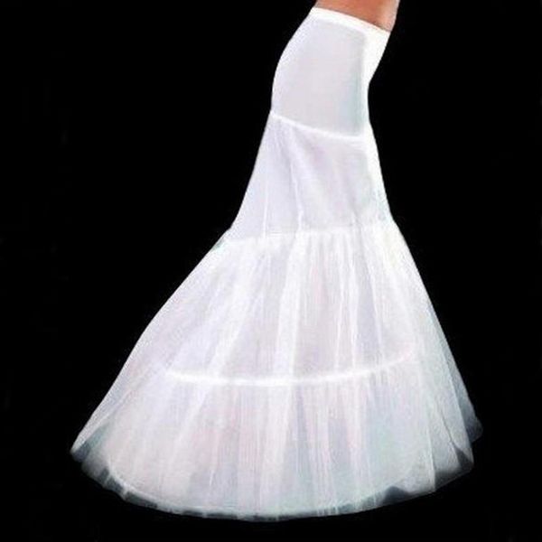 

Elegant White 2 Layer Mermaid Wedding Dress Petticoat Fishtail Bridal Underskirt Slip Crinoline Underdress Bridal Accessories Inexpensive