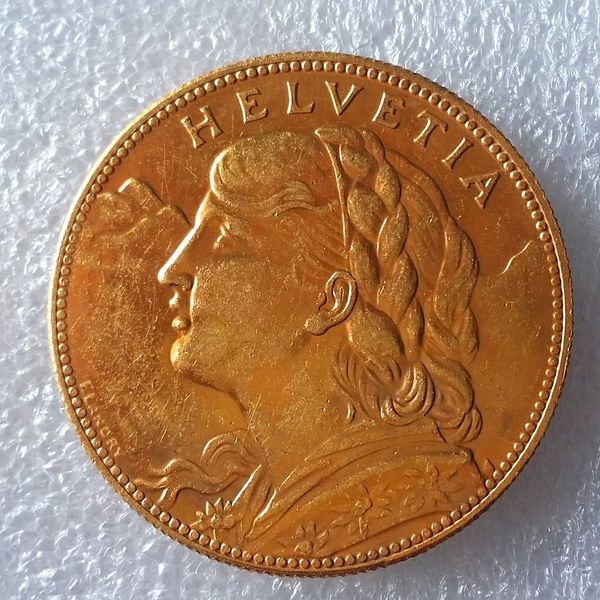 

100 Francs 1925 Vreneli Gold SWITZERLAND SCHWEIZ gold copy coin
