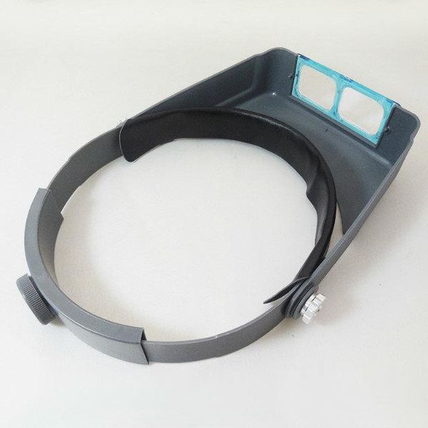 Freeshipping 1.5X 2X 2.5X 3.5X Optivisor Cuffie Orologiaio Riparazione Lente d'ingrandimento Testa con lente d'ingrandimento Fascia per occhi Lente d'ingrandimento