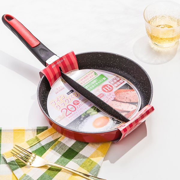 

home life 83 20 cm breakfast frying pan non -stick 2 in 1 frying pan non -smoke divided grill for fried eggs and bacon