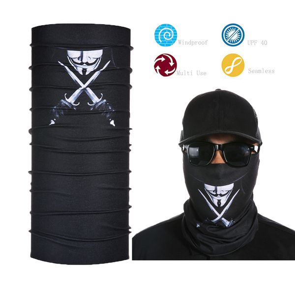 

wholesale- face shield mask neck tube sun uv protection black bandana, Blue;gray