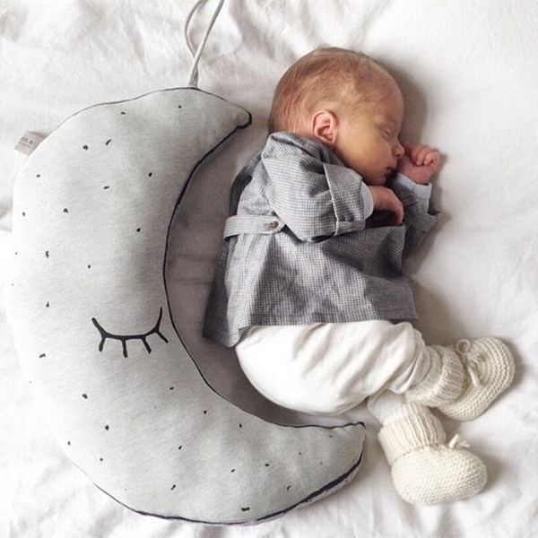 

wholesale- 2016 ins glow in the dark luminous moon lamp bulb placate stuffed toys for baby children room decorative cushion pillow