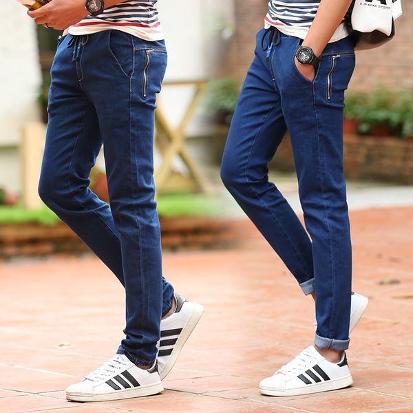 

wholesale-new arrival italian mani jeans slim skinny for man pants designer brand 9960, Blue