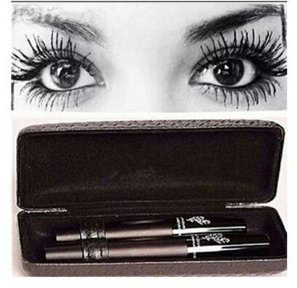 

free shipping!Hot New New 3d Thick Long Double Mascara Set Makeup lash eyelash double mascara (1pcs/lot)