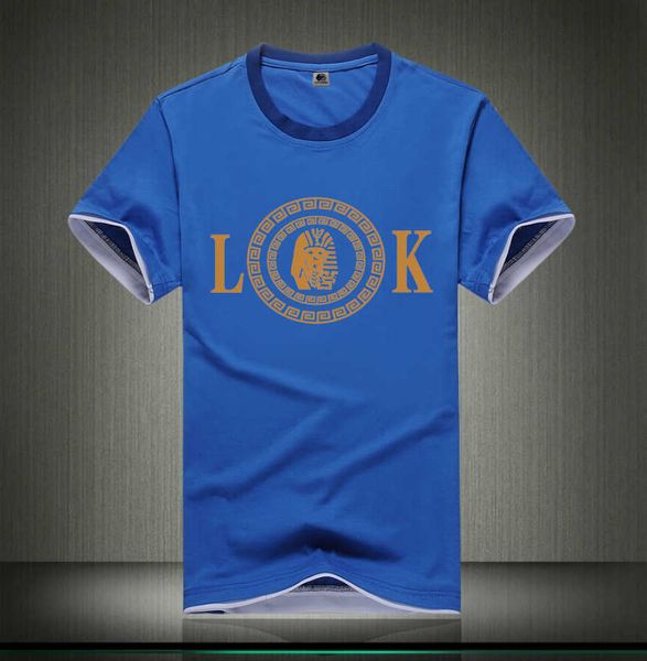 

u871# s-5xl fashion last kings t shirt o-neck breathable high-quality cotton men's short ing, White;black