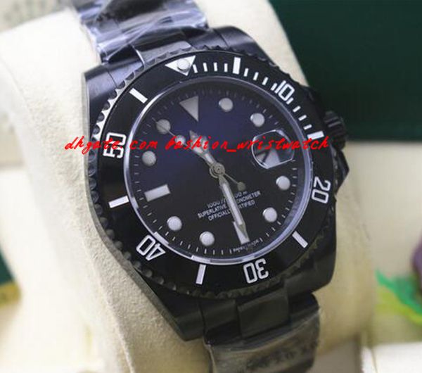 

fashion luxury 2017 new mens stainless steel ceramic black/blue dial #116610 40mm automatic mechanical men watches quality, Slivery;brown