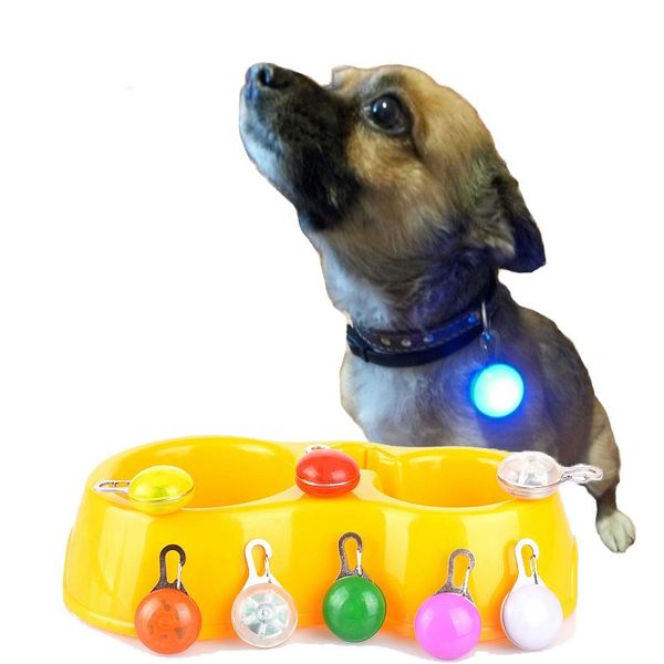 

Pet Night Safety Светодиодный фонарик, кнопочный переключатель Светятся в темноте Яркие