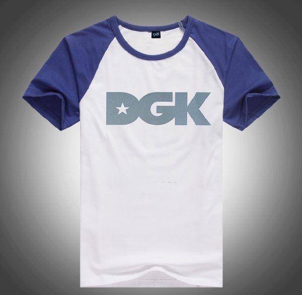 

u2877294# s-5xl fashion t shirt o-neck breathable high-elastic cotton men's short sleeve dgk ing, White;black