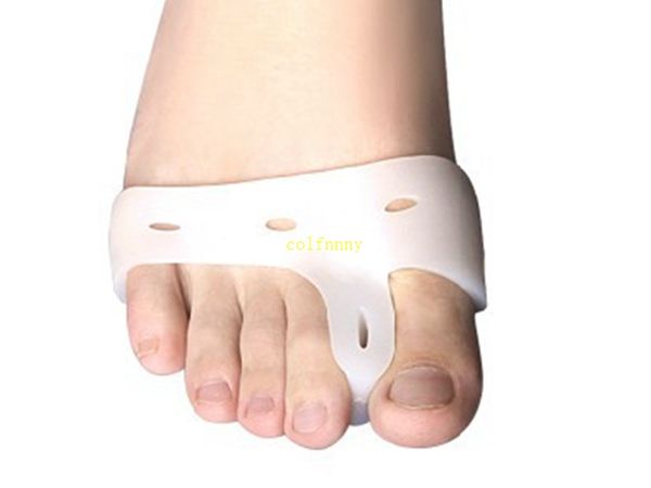 

100paris/lot silicone gel foot corrector toe separator thumb valgus protector bunion adjuster hallux valgus guard feet care