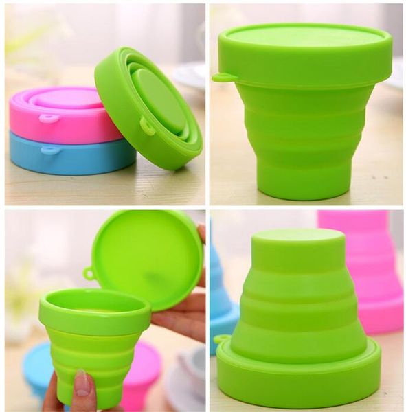 

portable bottle kids wine outdoor novely collapsible cup cup silicone water folded flask mugs telescopic gift adjusted uvrbr
