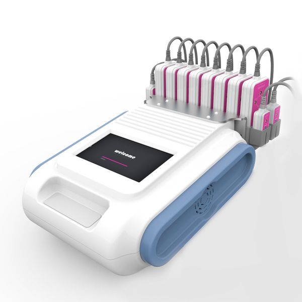 Vendita calda 160mw Lipo Laser Lipolisi Perdita di peso Macchina per bruciare i grassi con 8 grandi + 4 piccole palette