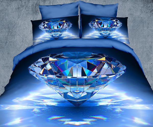 3d Diamond Queen Size Bed Sets Sheet Duvet Cover Pillowcases Not Comforter Cheap Comforter Sets Queen King Comforter Set From Goldbug 2008 75 38