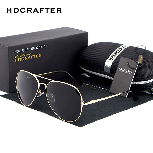 

wholesale- 2017 new polarized fashion brand designer oval lens metal frame good quality for men sunglasses driving sun glass, White;black