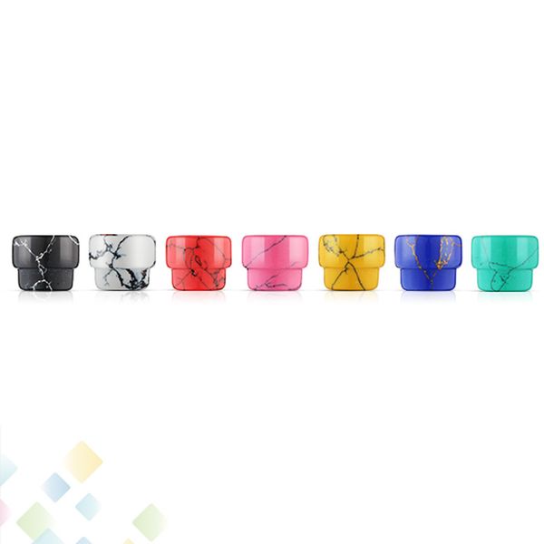 

Best Turquoise Drip Tip SS Tophus Stone Mouthpiece Wide Bore Drip Tip Colorful Fit Atomiers Kennedy RDA DHL Free