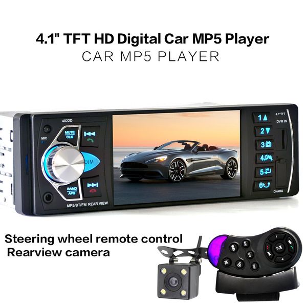 

4.1 Inch 1 Din HD Bluetooth стерео Радио авто MP3 MP5 аудио плеер поддержка USB FM TF AUX + резервного к