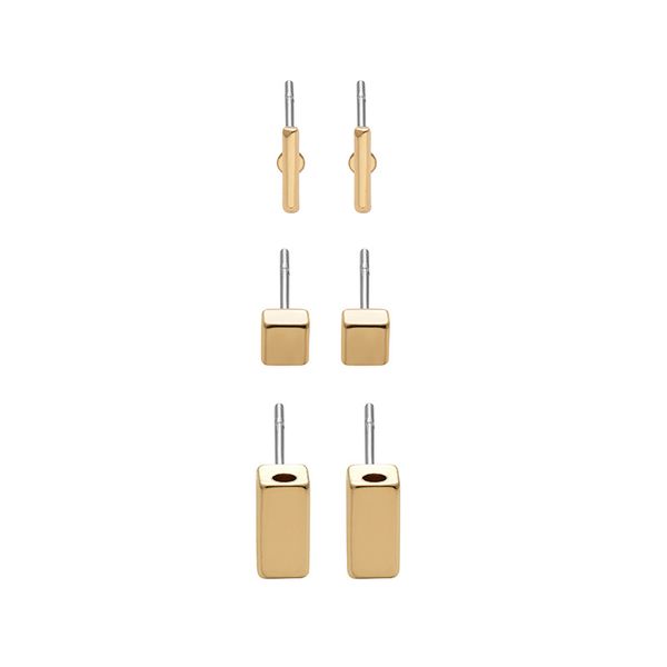 

geometry combined 14k gold plated stud earrings original new design factory price contracted fashion earrings jewelry