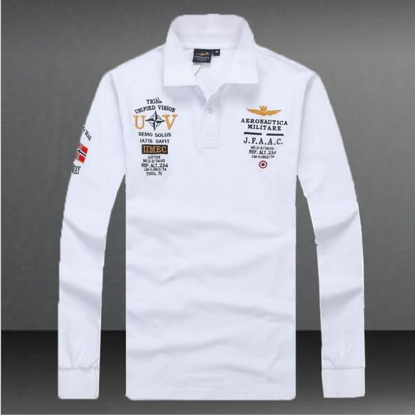 

2017 New High Quality Solid color Men Polo Embroidery Polo shirt Casual Polo Shirts men's Long sleeve