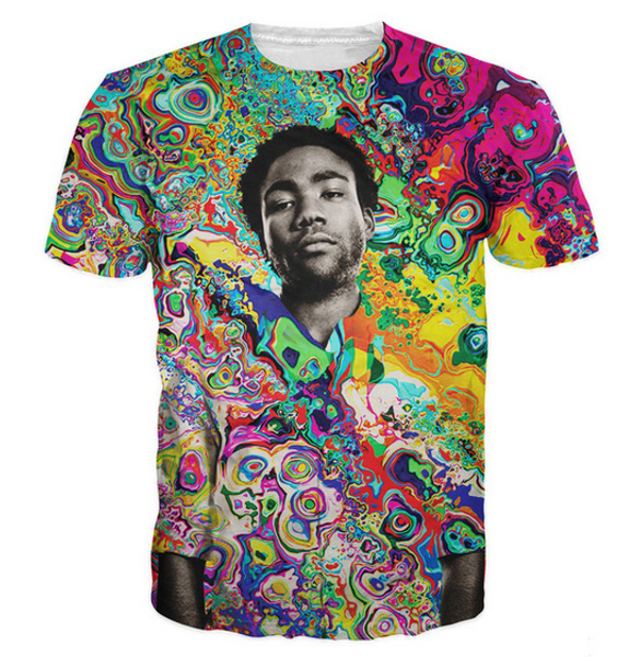 

new popular womens/mens childish gambino short sleeves funny 3d print t-shirt summer casual clothes tees plus s-5xlkk22, White;black