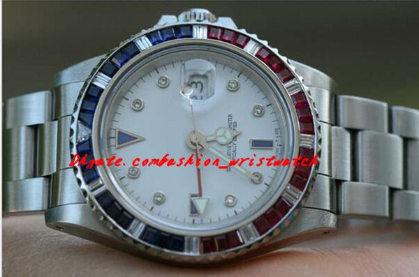 

luxury watches sapphire 40mm 16750 white sapphire dial stainless steel automatic mechanical mens watch men's watches, Slivery;brown