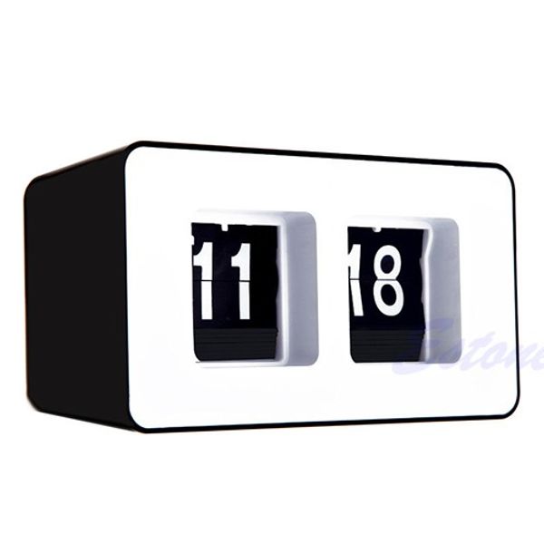 

digital clock retro classic stylish clock auto flip modern desk wall home decor
