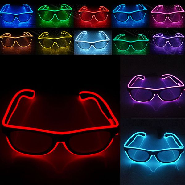 

Led party gla e fa hion el wire gla e birthday halloween party bar decorative upplier luminou gla e eyewear wx g03