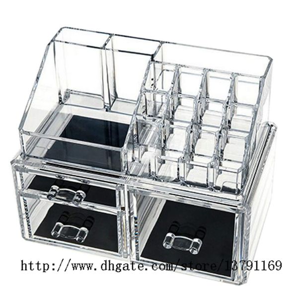 2019 Makeup Holder Multiple Display Stand Cosmetic Organizer Clear Acrylic Makeup Organizer Drawer From Pioneer160, $16.53