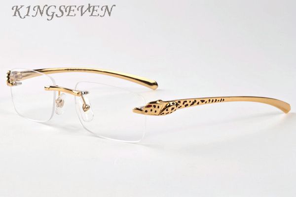

2018 women eyeglasses designer for sunglasses mental frames horn glasses gold mens leopard buffalo rimless silver sunglasse iqoq, Slivery;brown