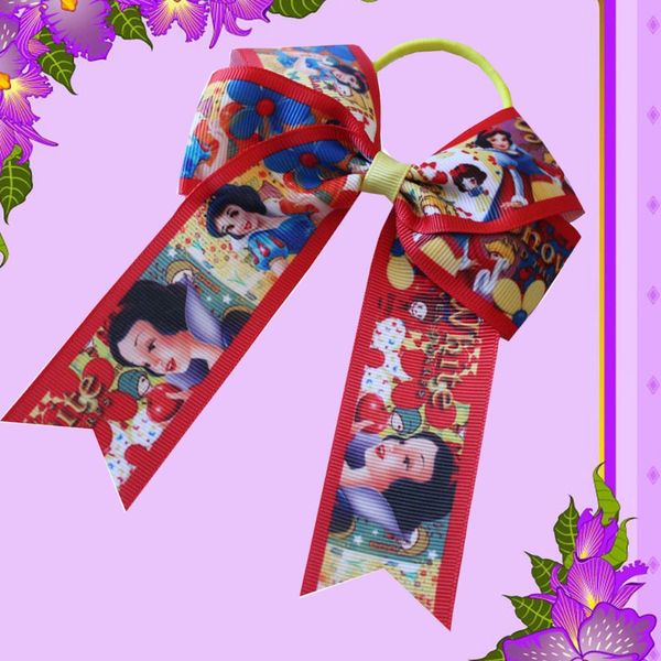 

20pcs 4.5" cheer leader bow elastic baby grosgrain ribbon hair bows with girls' boutique kids hair clip hair accessories