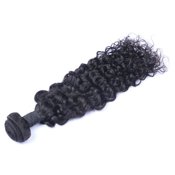 Cabelo humano virgem indiano Jerry encaracolado não processado Remy cabelo tece tramas duplas 100g/pacote 1 pacote/lote pode ser tingido descolorido