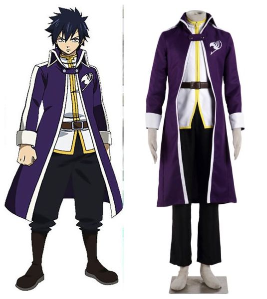 

fairy tail gray fullbuster outfit costume cosplay, Black