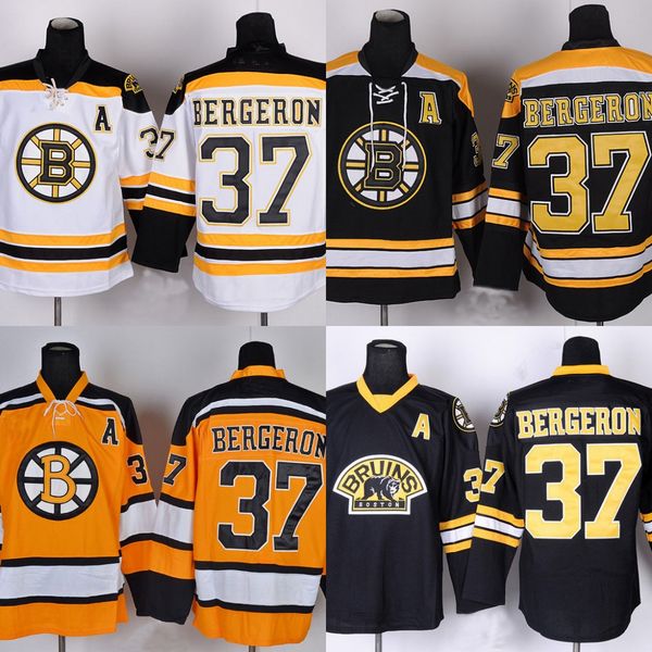 

#37 Patrice Bergeron Jersey Boston Bruins Hockey Jerseys Patrice Bergeron Jersey High Quality Stiched Free Shipping