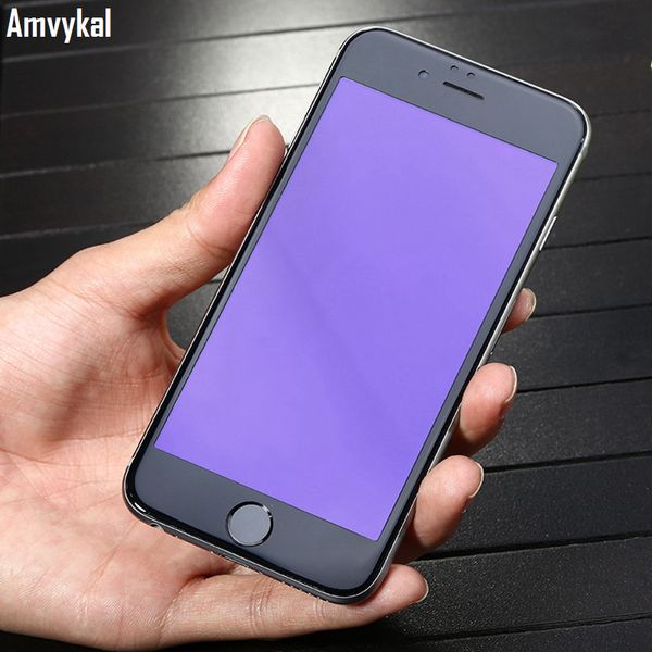 

3d full cover закаленное стекло для iphone 11 pro max xr xs max 6 7 8 plus anti-синий мягкий край стекла screen protector
