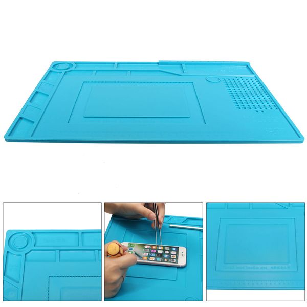 

39x27cm soldering repair maintenance platform heat insulation silicone pad mat