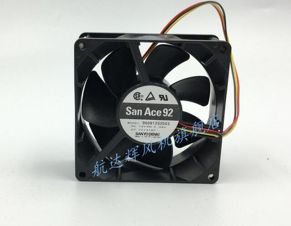 Original SANYO 9G0912S2D03 9232 ASK US1275W-A 0.38A 12V 3 linha ventilador do projetor