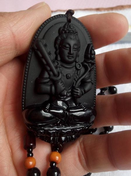 

High Quality Natural Jade Buddha Pendant Craving Big Stone Necklace Pendant Mens Jewelry A1