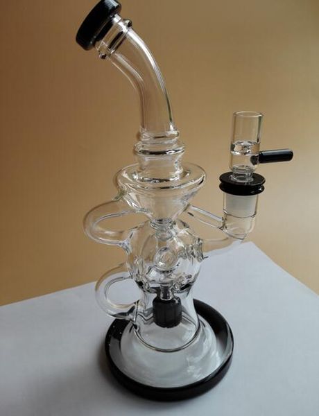 2016 Toro FTK Klein Glasbongs Fab Eggo Klein Rig Recycler Glas Wasserpfeifen Bohrinseln Wasserpfeifen 14,4 mm Innengewinde Torus Dickes Glas