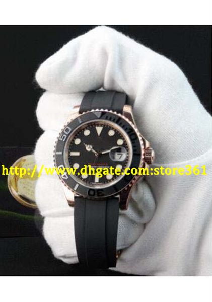 

store361 new arrive watches unworn 18kt rose gold black index - 116655, Slivery;brown