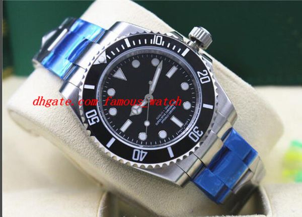 

luxury wristwatch no-d 114060 automatic 40mm steel black dial mens bracelet watch men watches new arrival, Slivery;brown