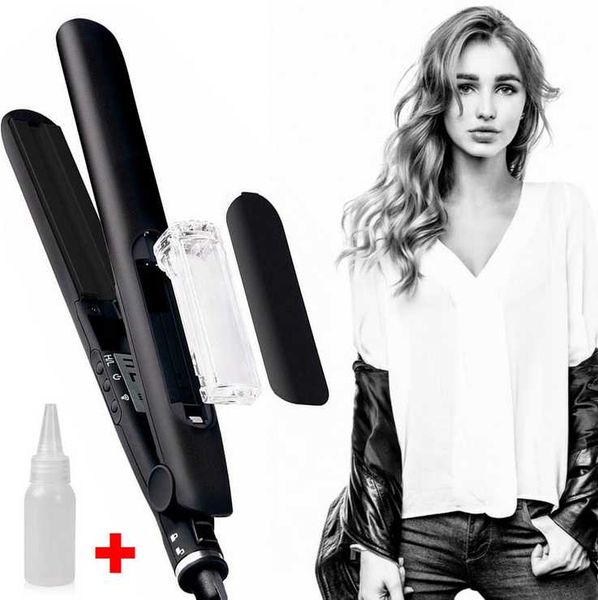 Ceramic Board Steam Curling Straightener Hair Splint Spray Splint