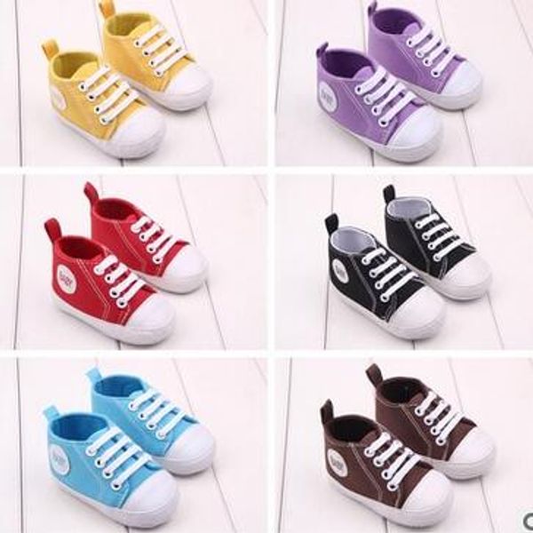 

baby boys girls soft sneakers babies non-slip toddler shoes kids canvas first walker shoes 10 pairs ing