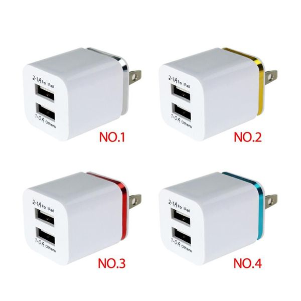 

5V 2Amp & 1A Double USB Home Travel Wall Charger Charging Power Adapter For iphone HTC Samsung LG Huawei Charger universal