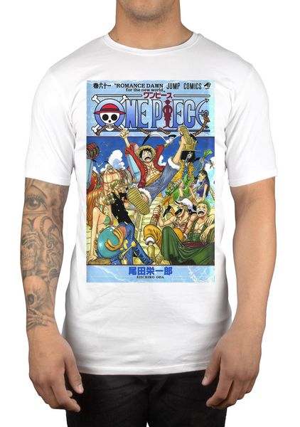 

One Piece Pirates Crew Party аниме графический футболка Луффи соломенная шляпа манга Япония с
