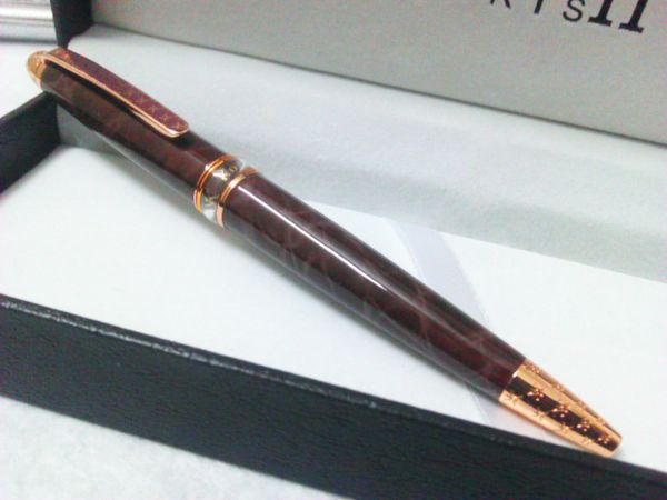 

копия korloff ручка коричневато-красный розовое золото декоративный узор клип ролик шариковая ручка роскошный винтажный стиль подарочная руч, Blue;orange