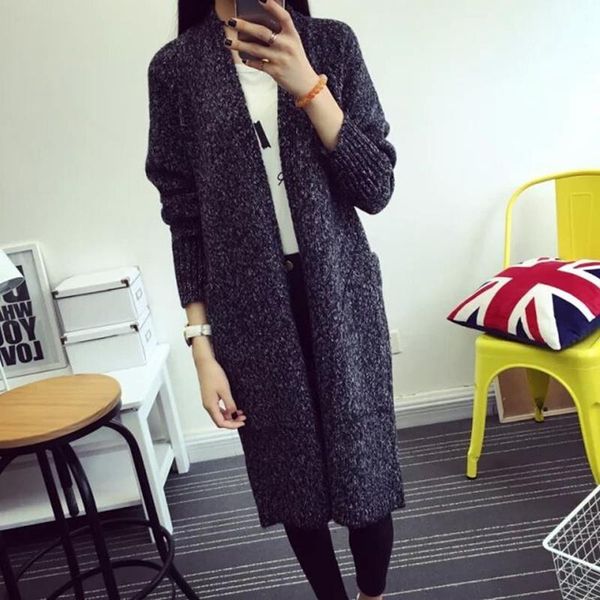 

wholesale-2015 autumn winter women warm jumper sweater knitted fashion casual cashmere cardigan pull femme cc21, White;black
