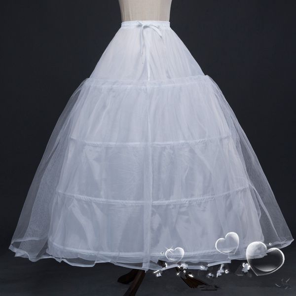 Бальное платье 4 Hoops White Horderskirt Bridal Petticat с кружевной край свадьбы Кринолин Q06