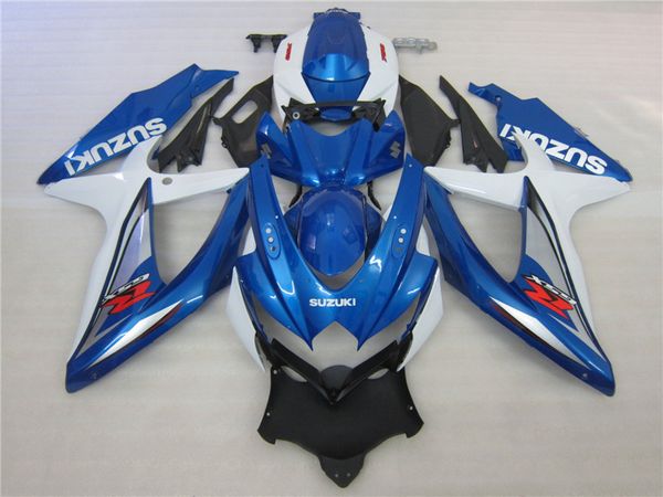 

7 gifts fairing kit for suzuki injection molded fairings gsxr600 08 09 10 blue white fairings gsxr750 2008 2009 2010 oi17