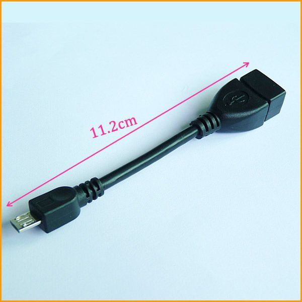 

micro usb host cable otg 10cm 5pin mini usb cable for tablet pc mobile phone mp4 mp5 smart phone 500pcs/lot