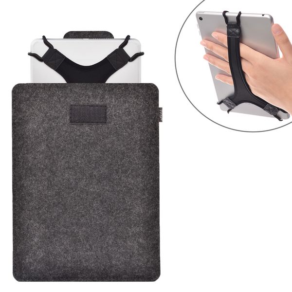 Защитный чехол для сумки TFY (темно-серый), плюс бонусный ремешок для планшетов от 7 до 8 дюймов