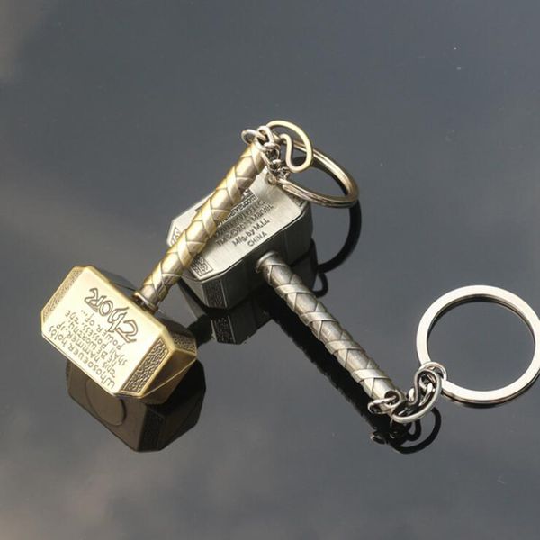 

горячие тора молоток цинковый сплав брелки мстители mjollnir цинковый сплав брелок брелок брелок мини брелки подарок для мужчин женщины сумо, Silver