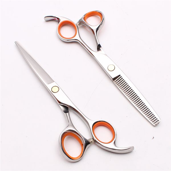 

5.5" jp 440c customized brand professional hair scissors cutting scissors thinning shears barber shop hairdressing shears haircut setc1